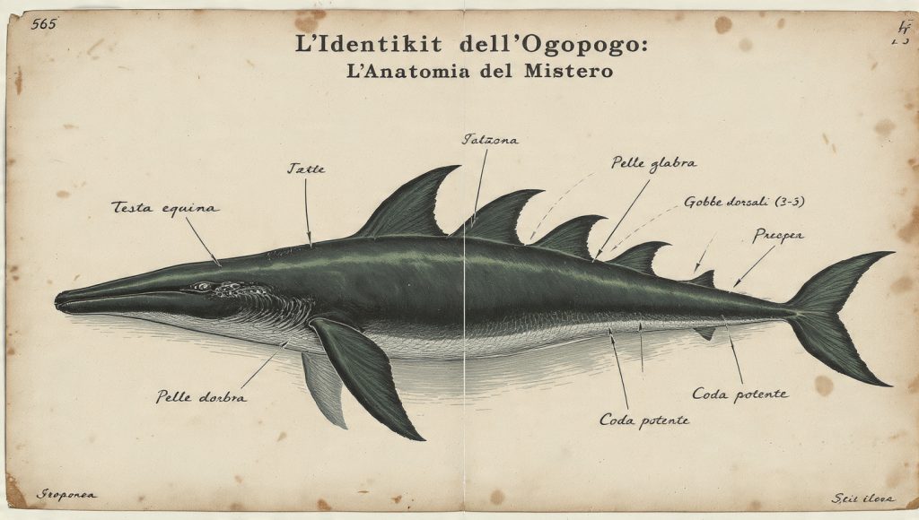 Ogopogo identikit anatomia mistero testa equina gobbe