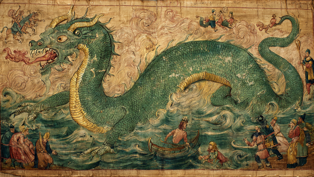 Tarantasio il Drago del Lago - Il panico a terra: santi e imperatori